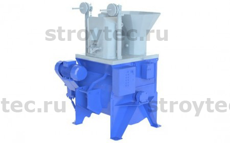 Mixer with batcher for production of dry-concrete mixes 