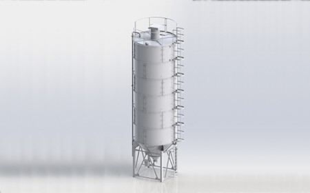 Cement Silo 108 t «SCS-108». 3D модель